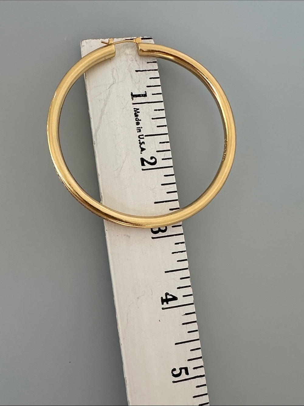 Versace Large Gold Hoop Earrings - Picture 5 of 7